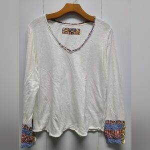 Anthropologie Little Yellow Button size XL Long Sleeve